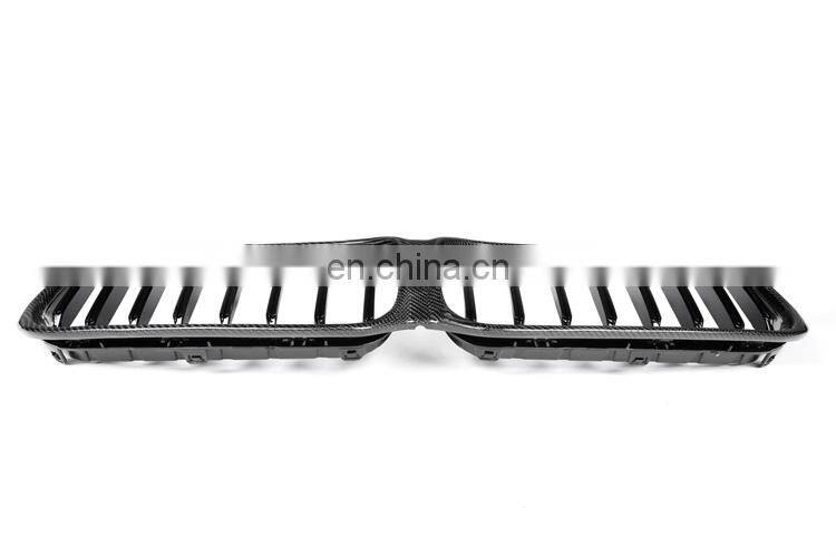 1-slat carbon fiber front grille mesh for BMW 5 series G30 G31 LCI 2020-2022