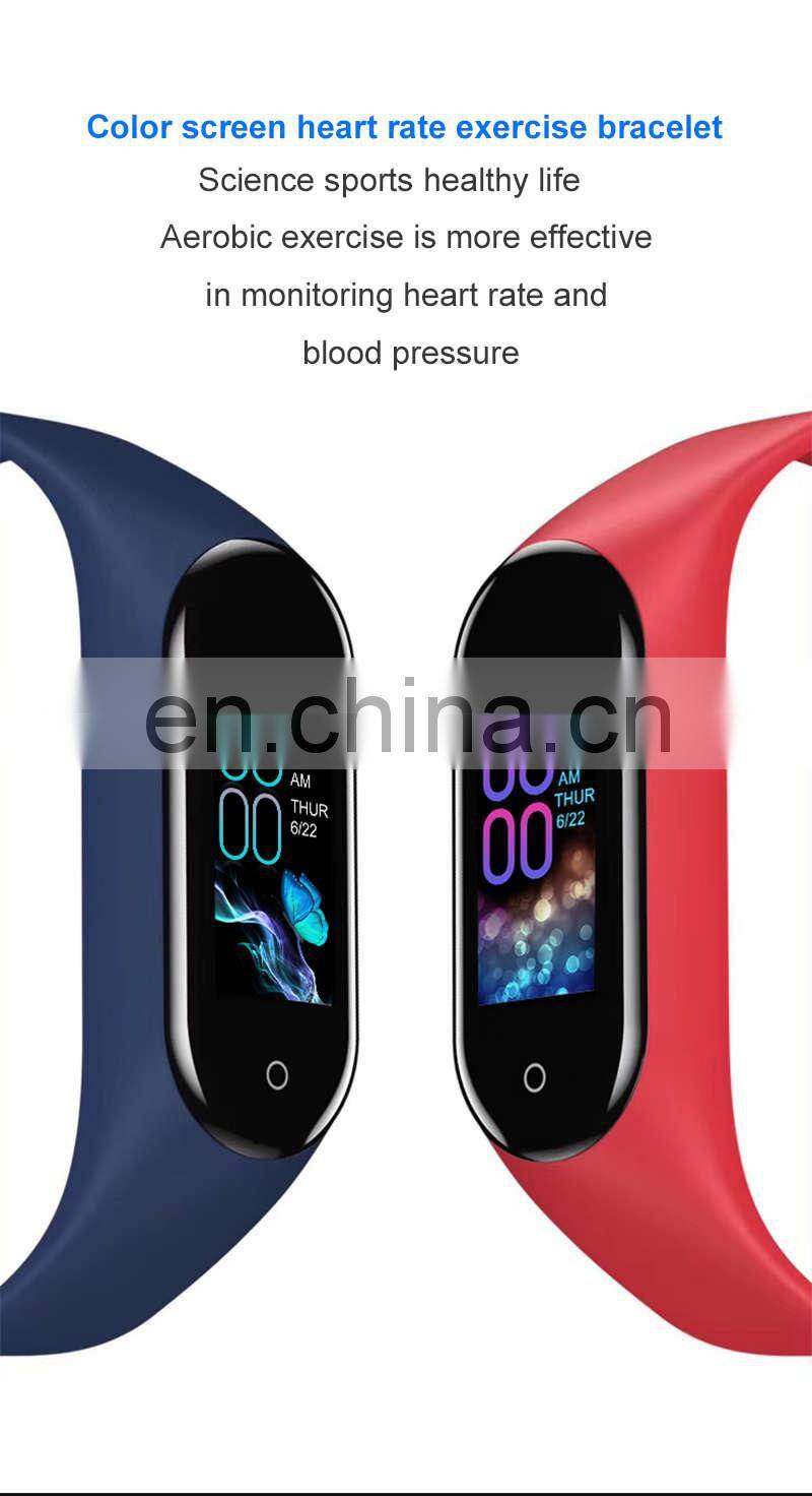 M4 Smart Watch Sport Bracelet Waterproof Sedentary Remind Heart Rate Fitness Tracker Smartwatch M4