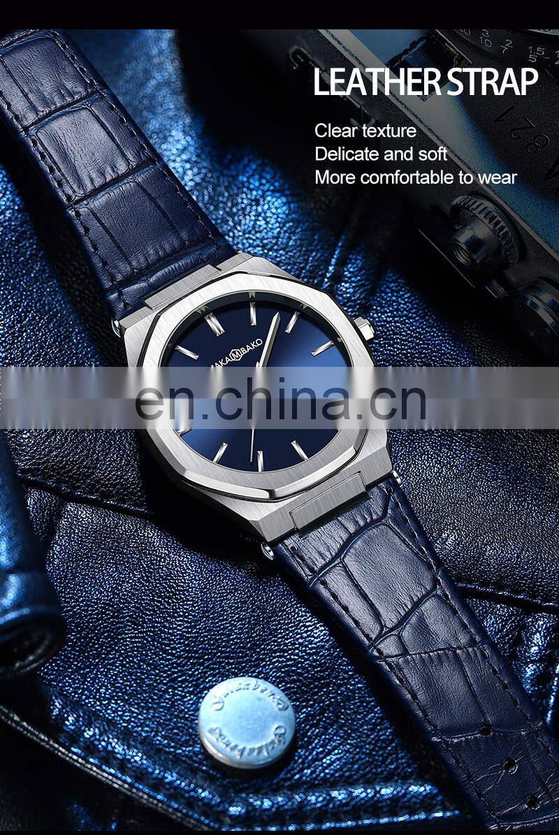 Hannah Martin 5015 Nice simple Quartz Watch Analog Water Resistant Stainless Steel Watches for Sale Men