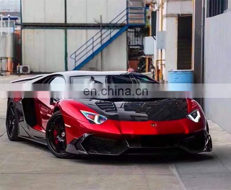 Runde Dry Carbon Fiber For Lamborghini Aventador Lp700 LP720 LP750 Upgrade Mansory Style Full Body Kit Front Rear Bumper Spoiler