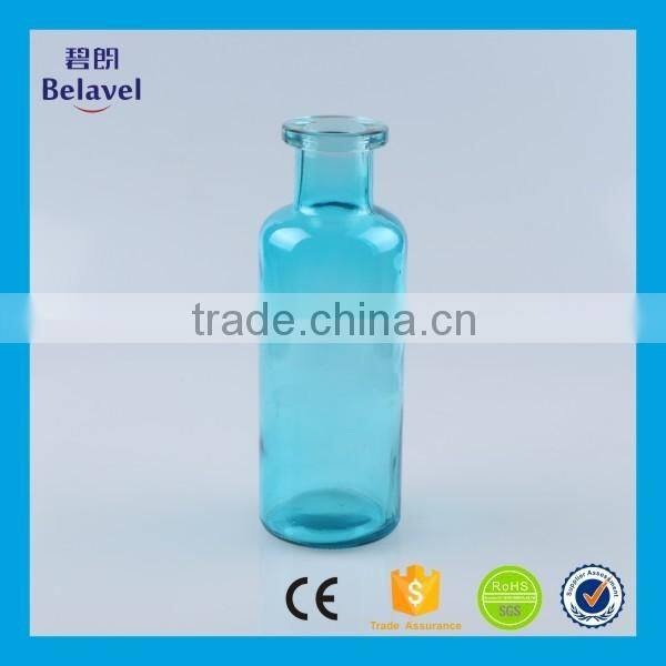 Hot sale glass vases home decoration clear colorful glass flower vases