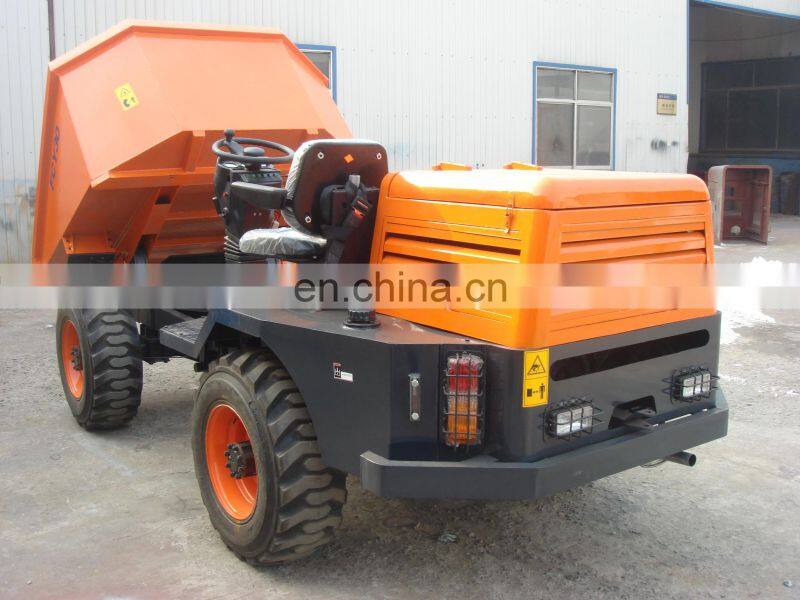 Wholesale Low height underground Mini Dumpe FCY40 hydraulic operation CE 4 Ton 4x4 mining dumper truck tunnel dumper