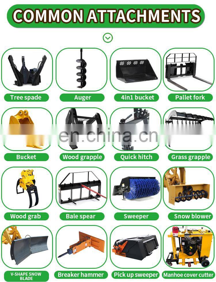 ZL06 4X4 wheel drive CE approved front Cheap Garden compact mini loader