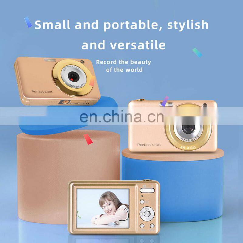 2022 New arrival 2.7 inch 48.0 Mega pixels high quality digital photo camera for children 1080P compact design kids mini camera