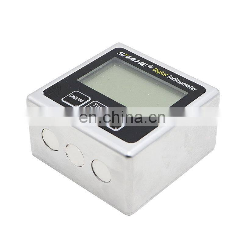SHAHE Metal Digital Protractor With Backlight Digital inclinometer with one side magnet Digital level box Angle Meter