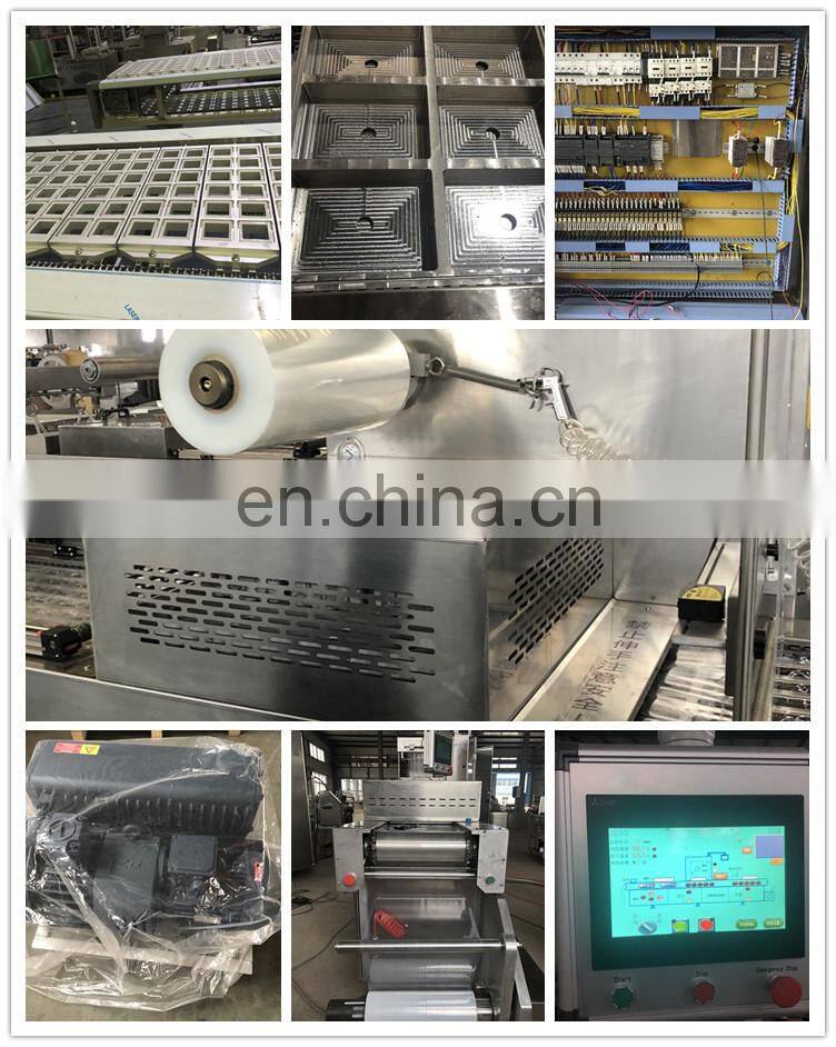 Automatic sausage cheese dates meat fish thermoforming vacuum packaging machine