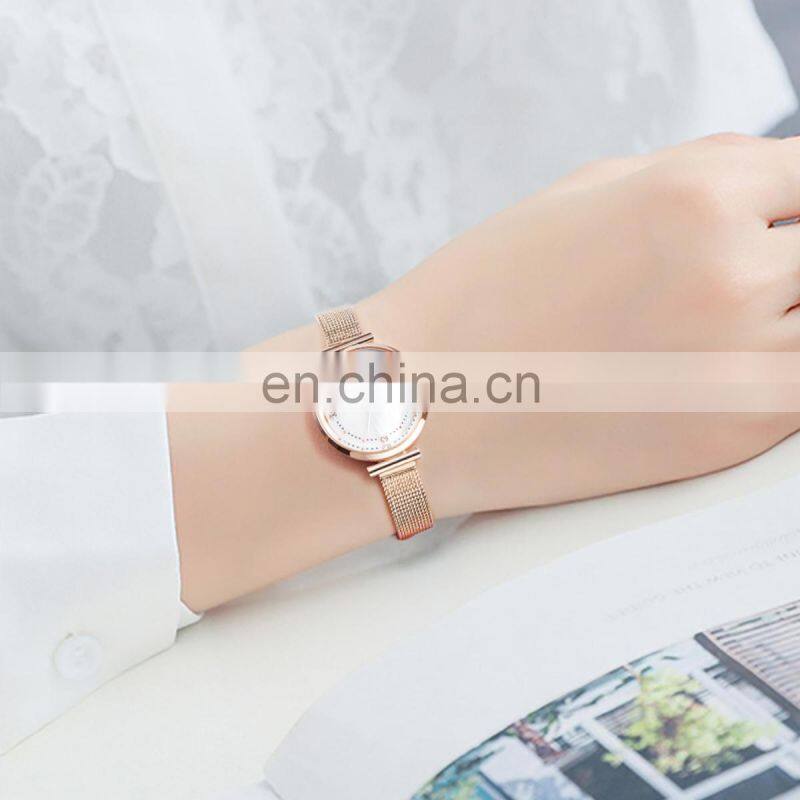 SINOBI Starry Sky Series Watch S9803L Women Gorgeous Wrist Watches Ultra Mesh Band Lady Handwatch 2021 Chic Watches