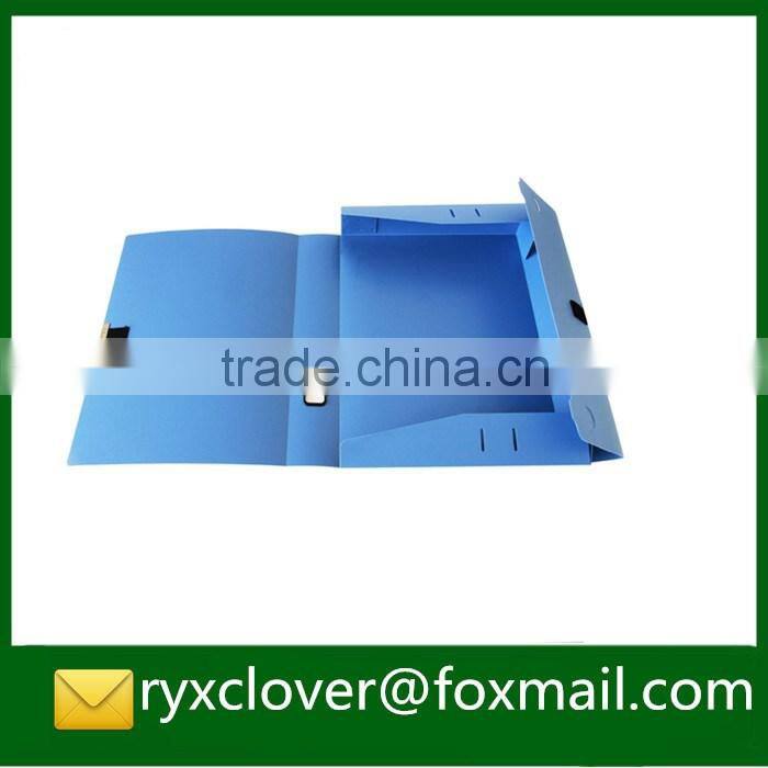 Office stationery plastic velcro box file folder a4 size