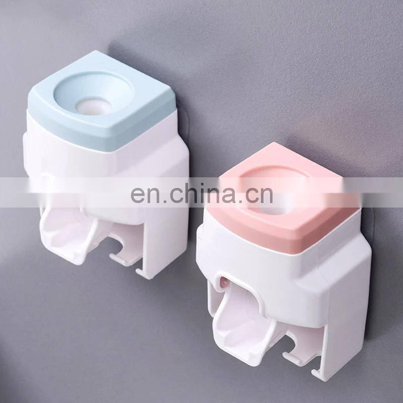 Creative Wall Mount Automatic Toothpaste Dispenser Bathroom Accessories Waterproof Lazy Toothpaste Squeezer Toothbrush Holder