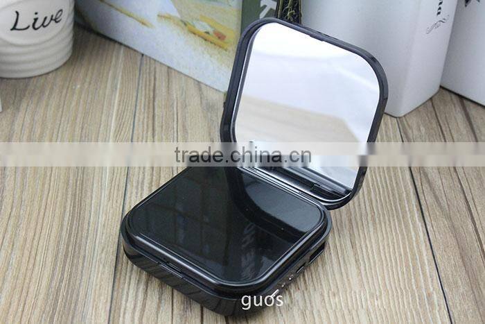 Mini fashion cosmetic mirror power bank 10400mAh phone charger
