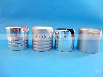 24/410 skin care aluminum disc top cap,Cosmetic press disc top lid