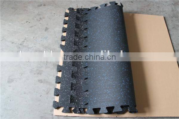 Rubber gym mat floor rubber mat interlock rubber floor mat