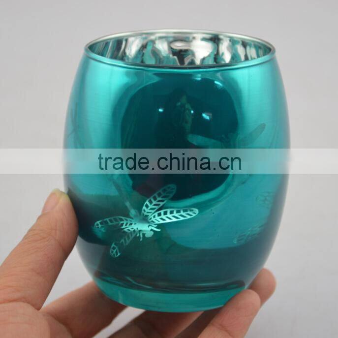 Christmas dragonfly pattern candle holder