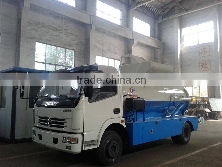2015 Dongfeng food waste Truck for sale 5m3 mini garbage truck for food collection