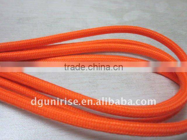 European coloured braided cover power cord cable