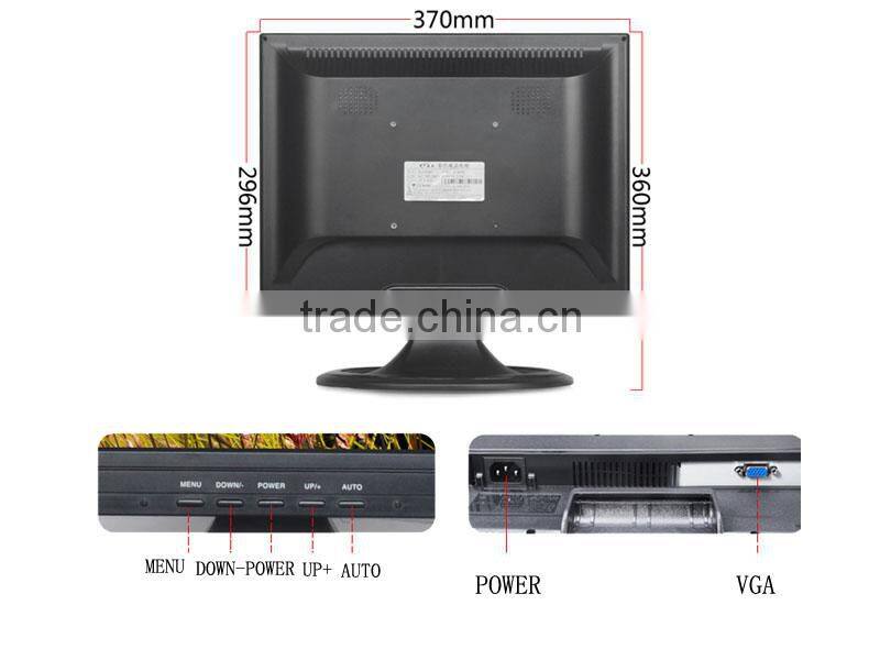 DTK-1508 Good Quality TFT VGA Input 4:3 Square Screen 15 inch LCD Monitor