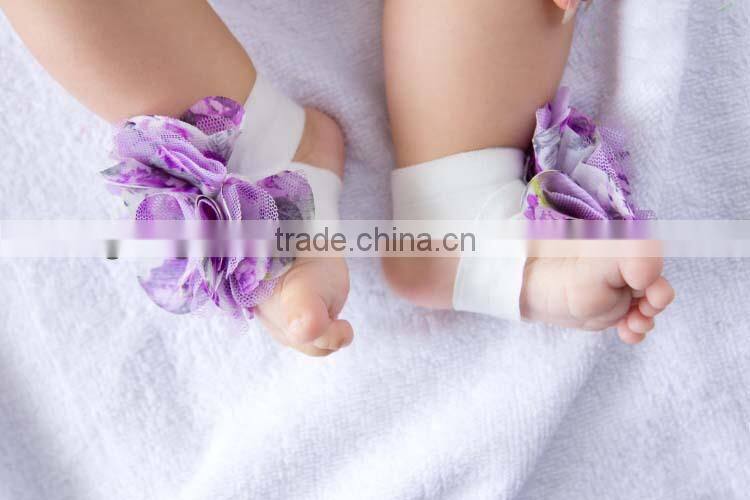 lovely baby barefoot sandals.for Boutique,gift 2014