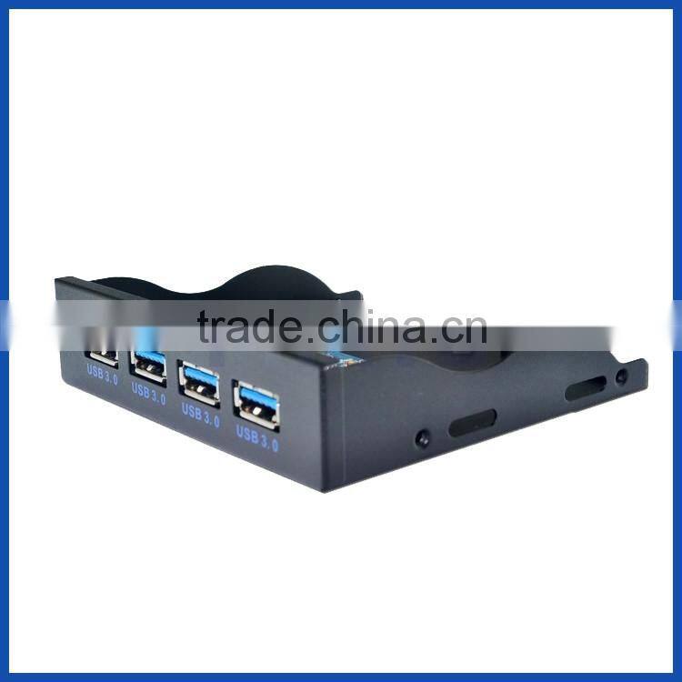 19/20 Pin to 2 Port USB 3.0 HUB PC 3.5" 3.5 inch Floppy Drive Bay Front Panel New