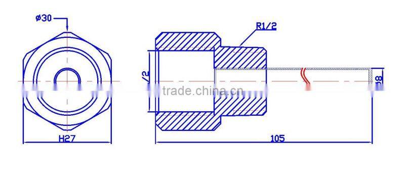 Temperature sensor housing