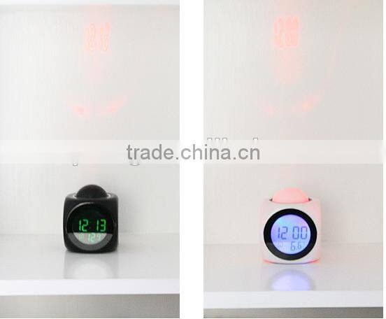 LED Alarm clock Temperature voice activated , Battery/USB power /electronic desk clocks display