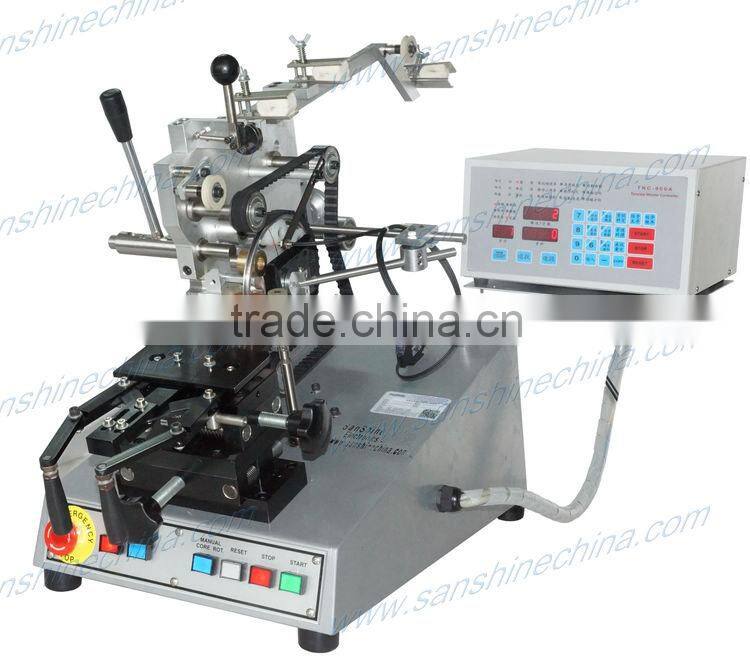(SS900B6 series final coil OD 10~80mm)automatic power factor corrector toroid coil winding machine