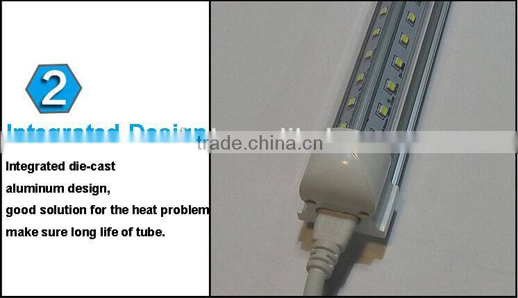 T8 new design tube v shape lighting led