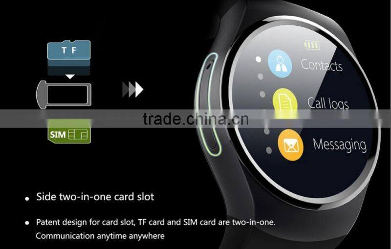 2016 smart watch new design CPU MTK2502C KW18 smart watch