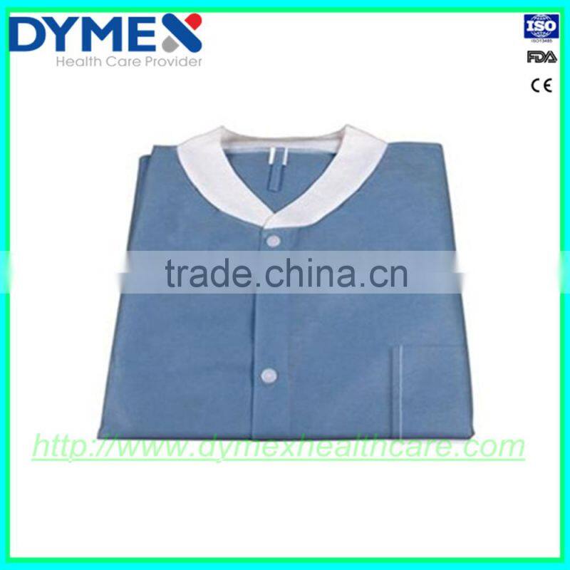 Medical Devices Medical Lab Coat with Knitted Cuff