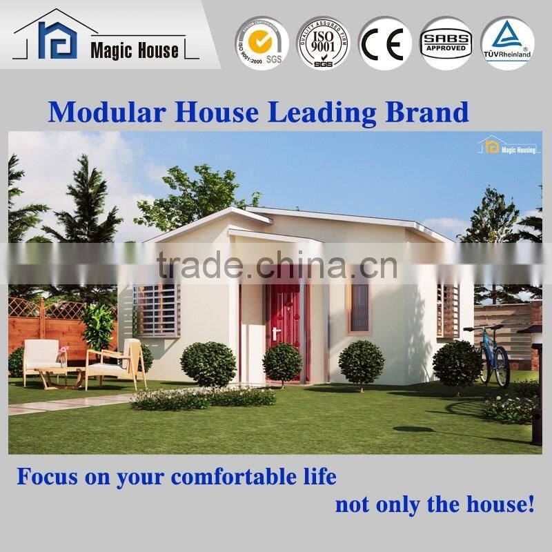 Quick Installation one bedroom Prefab House/small prefabricated residential house