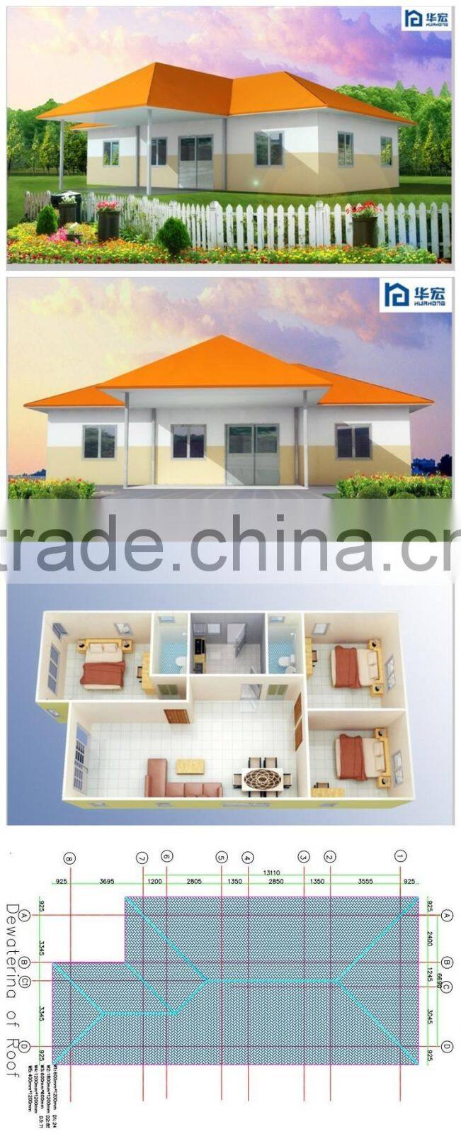 Strong prefabricated houses modular houses panels passed practical tests SGS test report No. SHCCM130100193