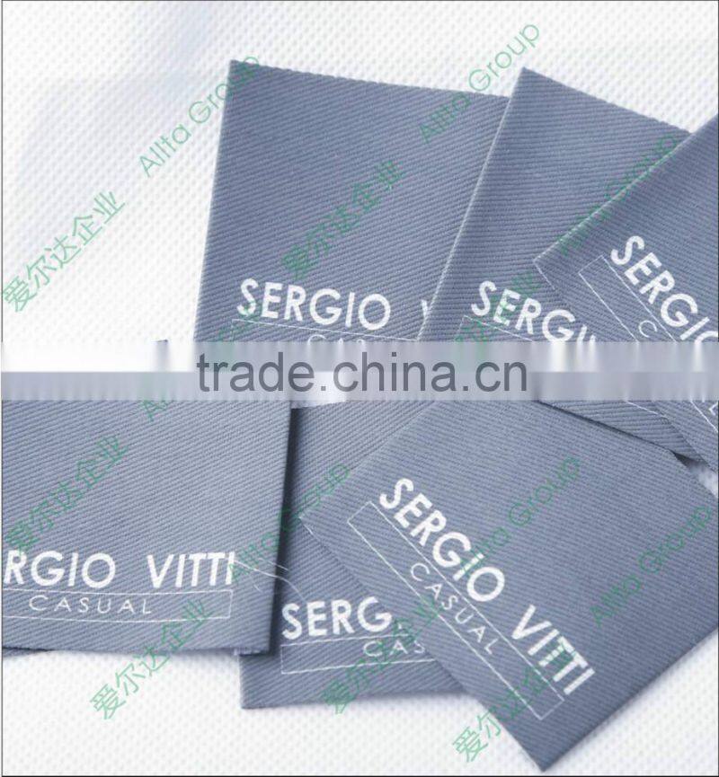 Custom fabric label printed satin label