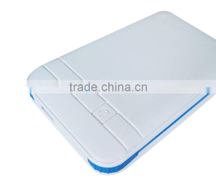 Dual USB cables power bank Portable Power Bank Emergency External Battery Recharge Standby Power