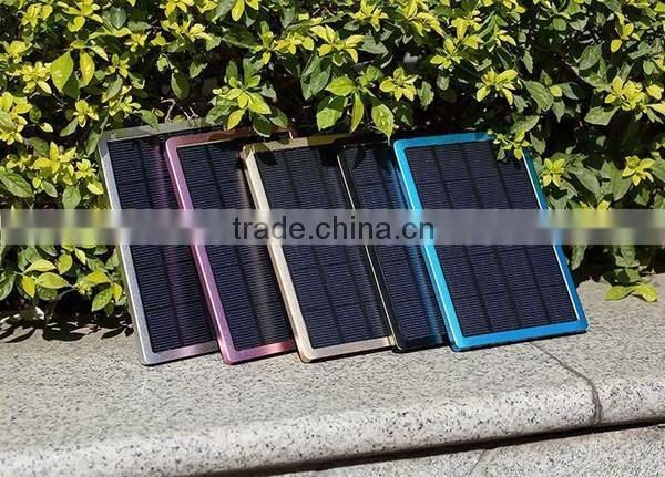 AWC608 10000mah universal solar panel slim 10000mah solar power bank 10000mah battery charger