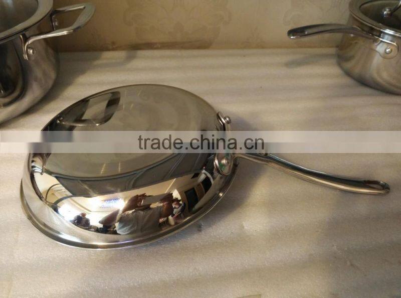 Triple (Stainless +Aluminum +Stainless) Non stick Cookware set Used in kitchen cooking Kitchen Utensiles