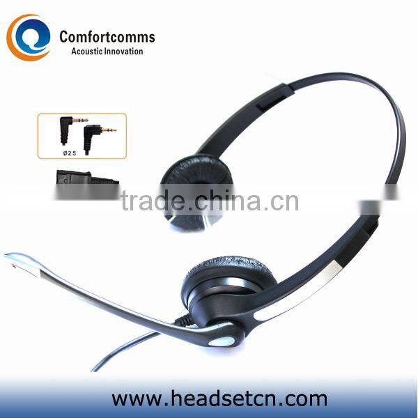 New design monaural call center 2.5mm jack telephone headset with noise cancelling microphone HSM-900NPQDJ2.5