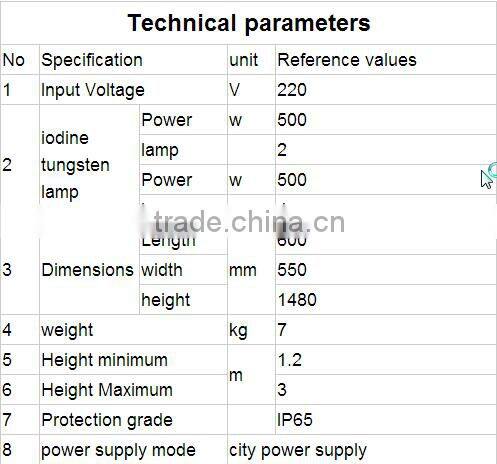 2*500W high efficient energy-saving lamp Portable lifter lighting equipment mobile work light tripod RYFW911