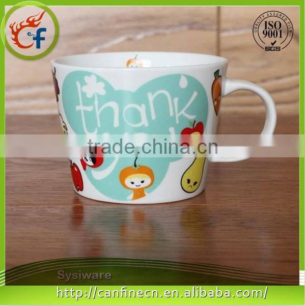 Promotion gift vintage christmas mug deer design ceramic mug for christmas