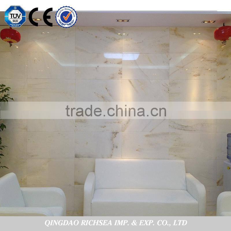 Cloudy grey wall decorate marble slab