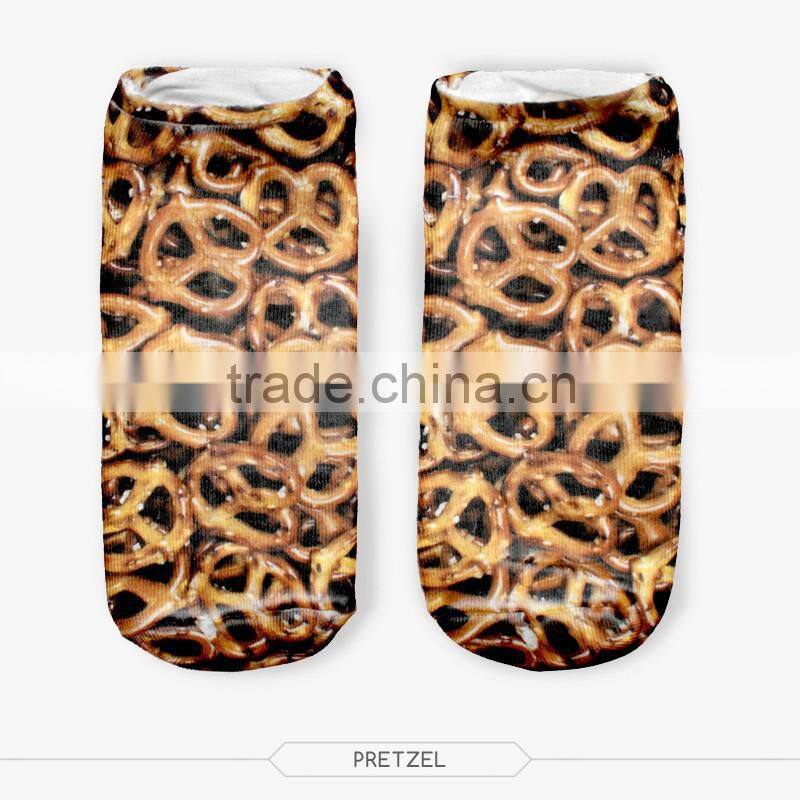 women ankle pug dog puppy high quality 3d digital full print colorful ankle socks sports unisex custom hot sale stretch spandex