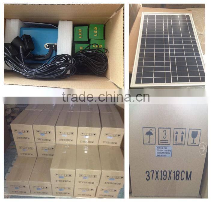 Nice Power 15W DC Solar System Kit , 2 Led light ,solar panel , battery