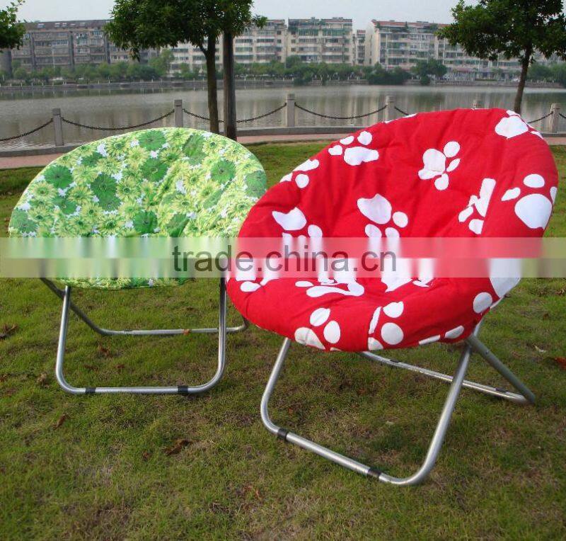 Luxury outdoor portable folding moon chair