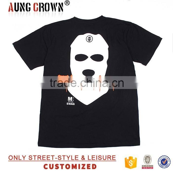 Pure Black T Shirt Made in China With Cheap Price