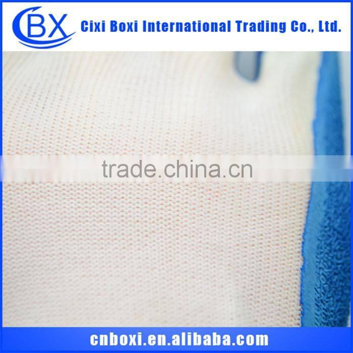 Comfortable orange&white durable safety glove,nylon sandy nitrile glove