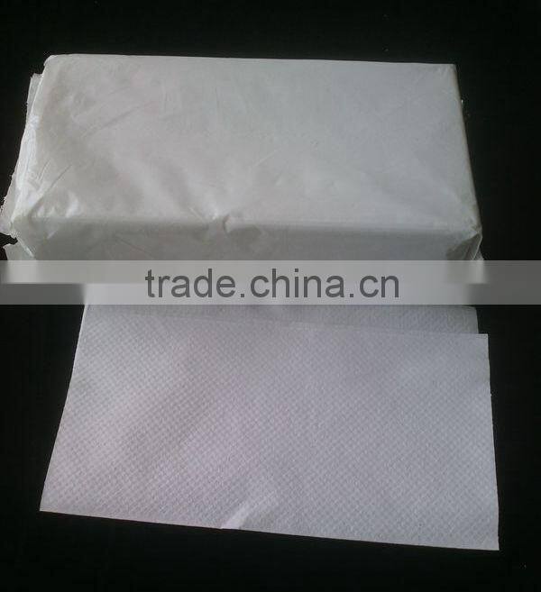 Virgin pulp interleaved paper towel/V interfold paper/Singlefold hand towel