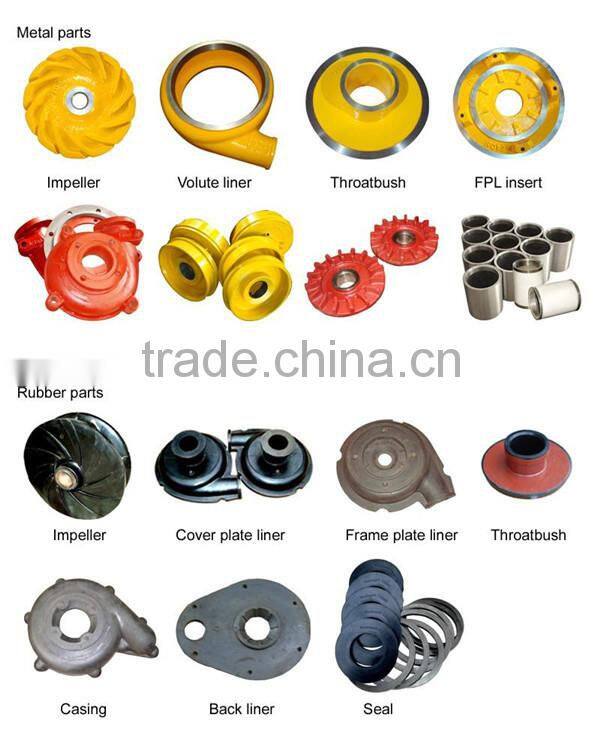 Horizontal Centrifugal Heavy Duty High Performance Slurry Pump with high head and high quality