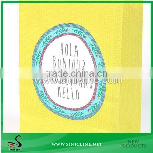Sinicline Factory Design Handmade Craft Paper Bag With Paper Handle For Garment