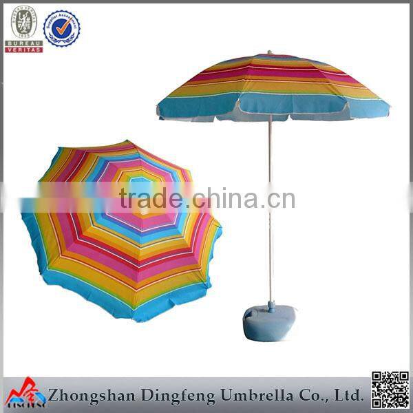 8ribs fancy new products polyester outdoor sunscreen beach umbrella