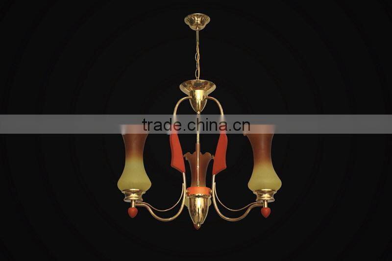 Modern fancy design red glass pendant light for home decoration