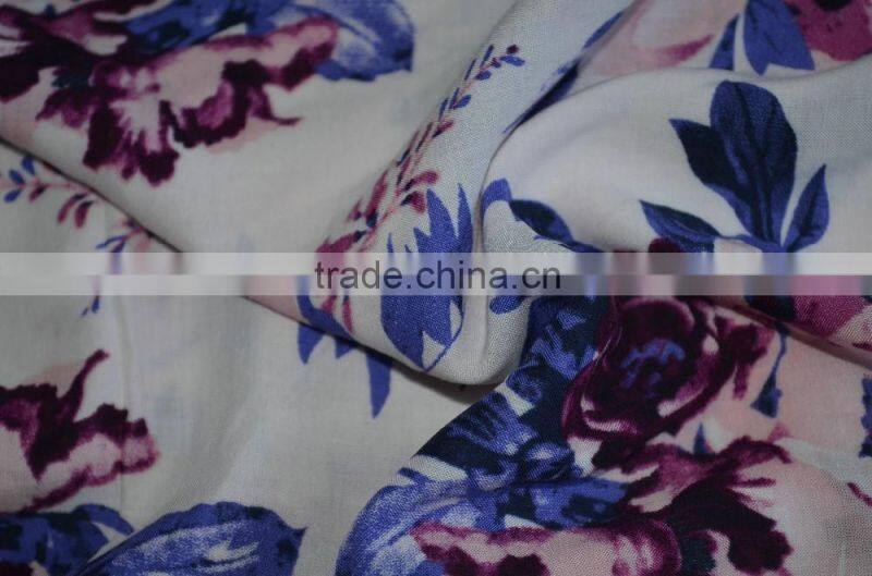 Top Quality RAYON VISCOSE VOILE 60*60 90*88 Print Garment Fabric
