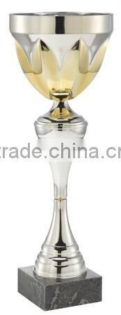 10-31 YIWU EV Metal Wholesale Sports EUROPE design Trophy Cup Marble Base